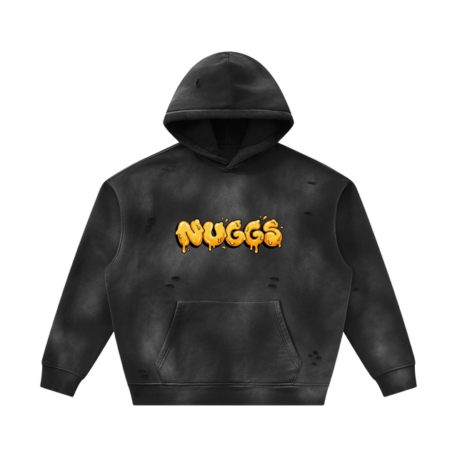 NUGGS Drip Sunfade Frayed Hoodie