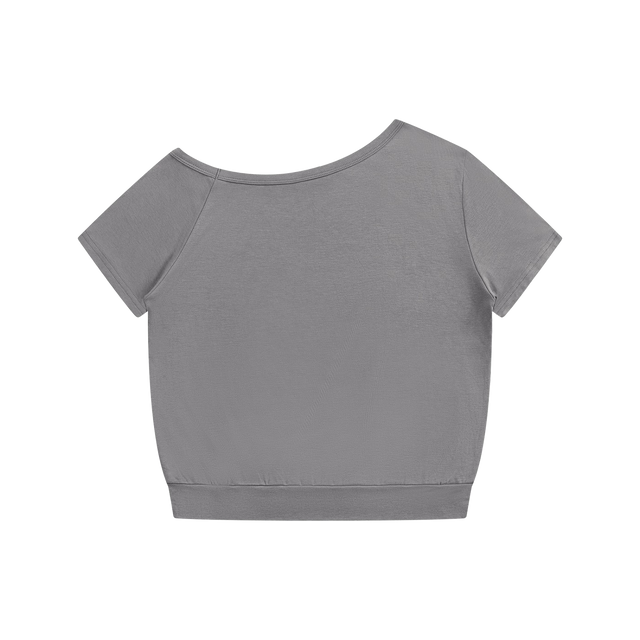 3-Wheel-Motion Off-Shoulder Shirt