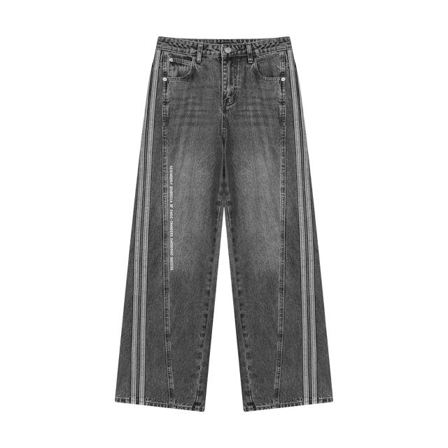 Women’s Wide Stripe Denim Jeans