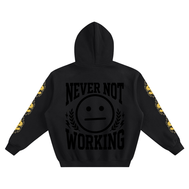 YUNG LA x NEVER NOT WORKING Box Hoodie