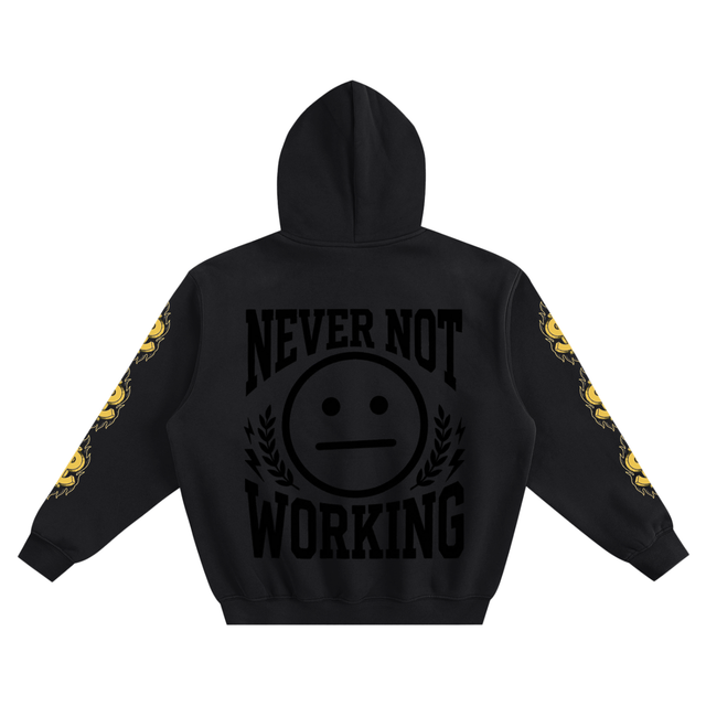YUNG LA x NEVER NOT WORKING Box Hoodie