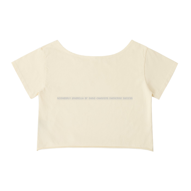 Off-Shoulder Rolled Hem Shirt