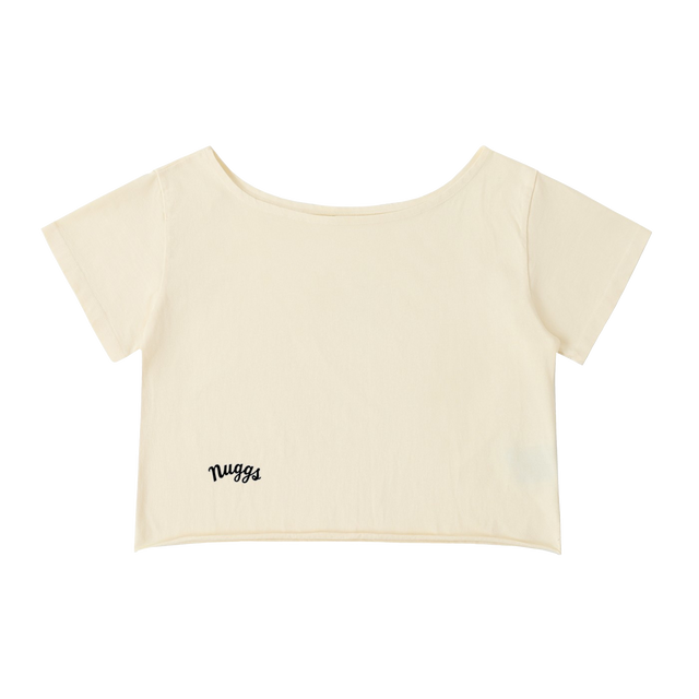 Off-Shoulder Rolled Hem Shirt