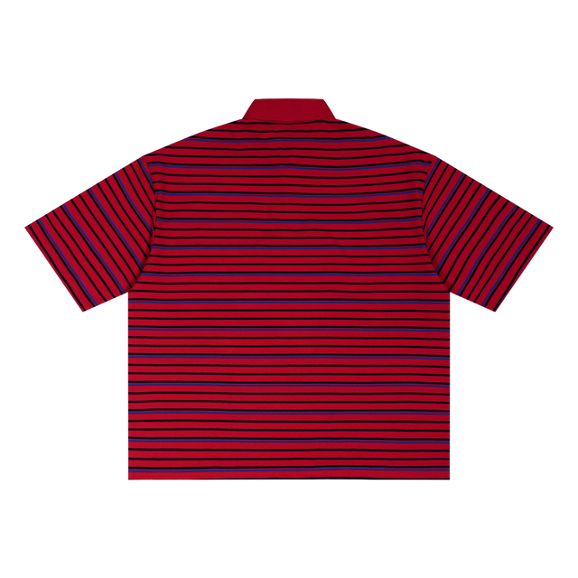 POKERFACE Striped Box Polo