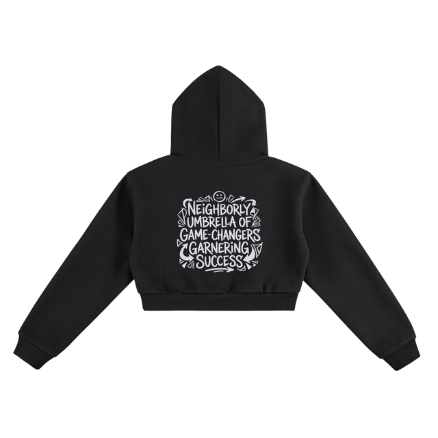 3-WHEEL-MOTION Cropped Hoodie