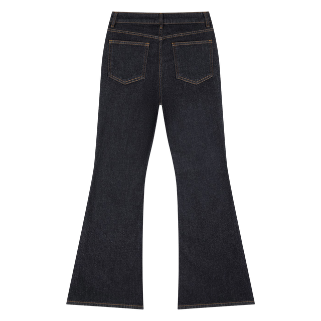 High-Rise Flared Denim Jeans