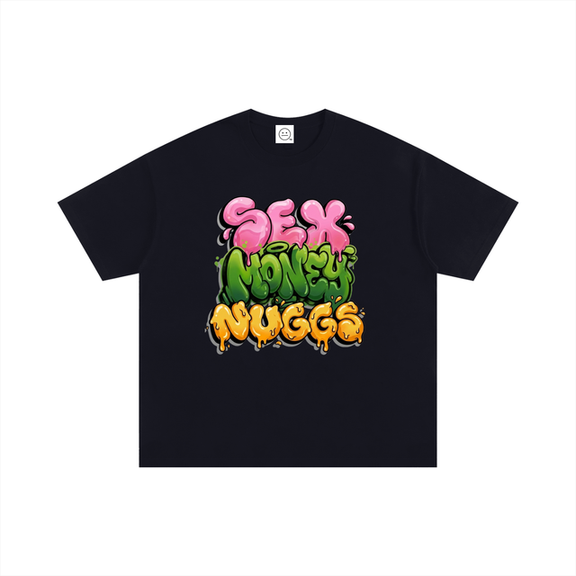 SEX MONEY NUGGS Oversized Tee