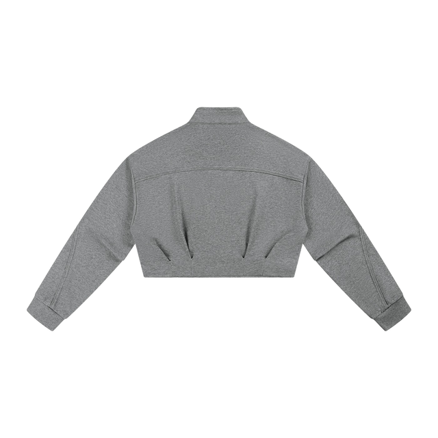Women's Cropped Button Jacket