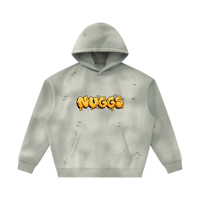 NUGGS Drip Sunfade Frayed Hoodie
