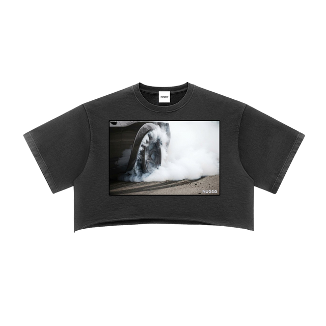LA Takeover Raw Edge Crop Top