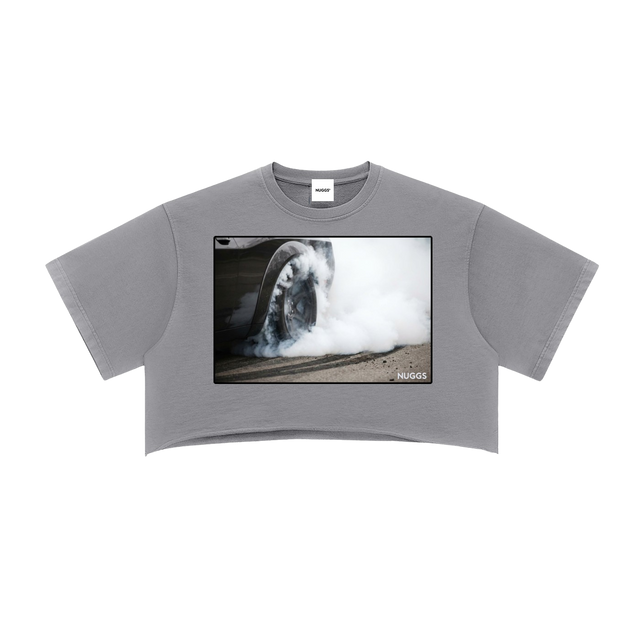 LA Takeover Raw Edge Crop Top