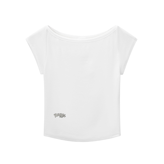 Wide Neck Baby Tee Shirt