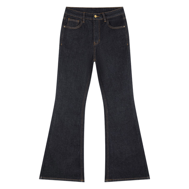 High-Rise Flared Denim Jeans