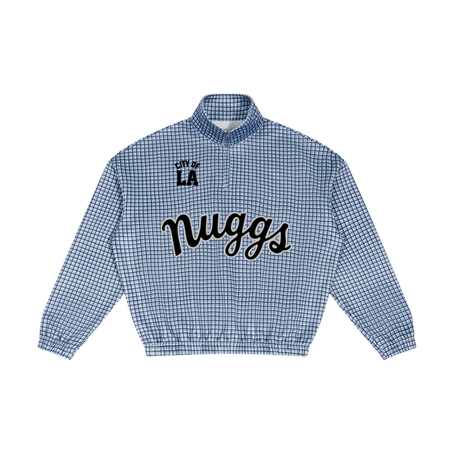 NUGGS Plaid Quarter-Zip Pullover