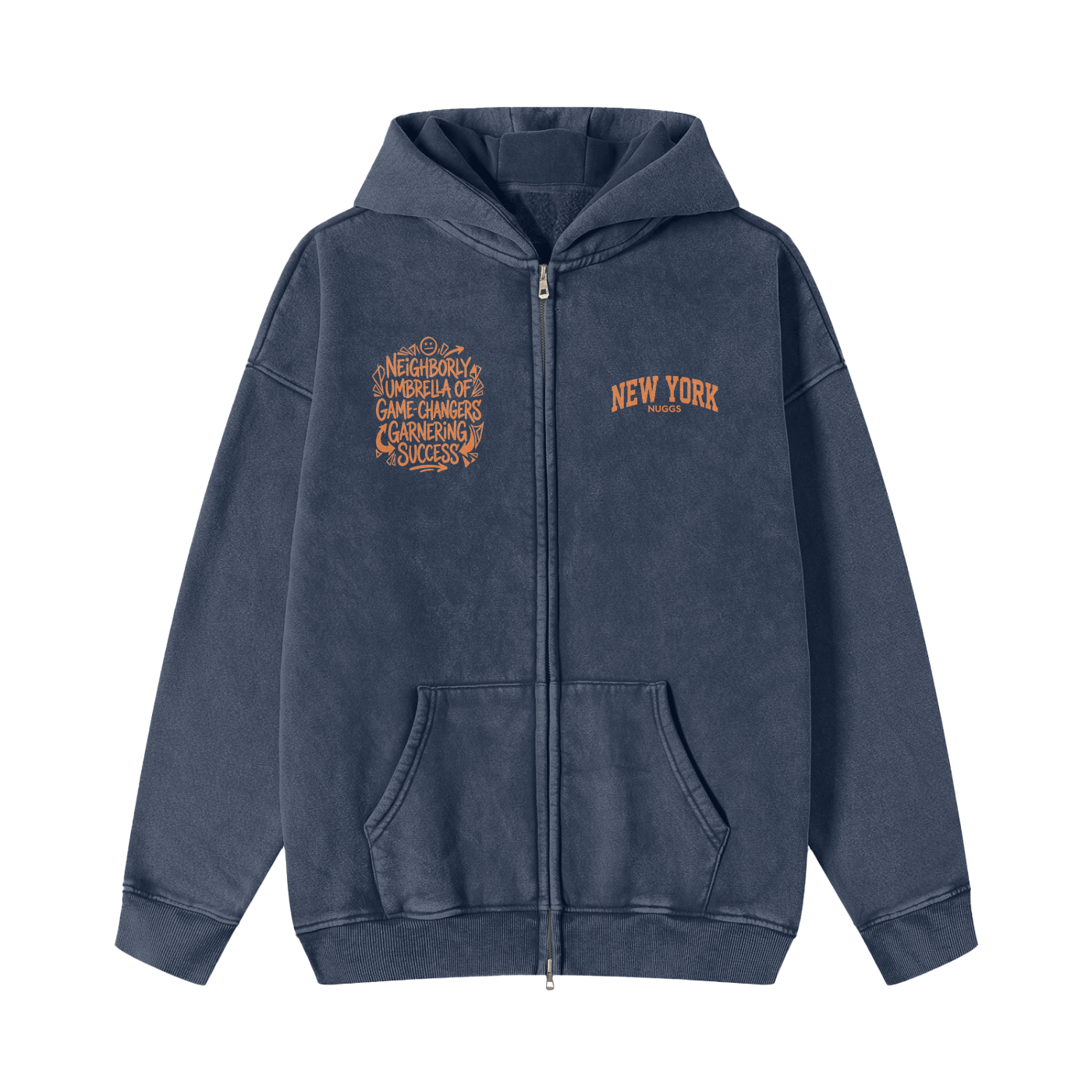 NYC NUGGS Vintage Zipper Hoodie