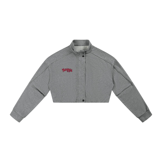 Women's Cropped Button Jacket