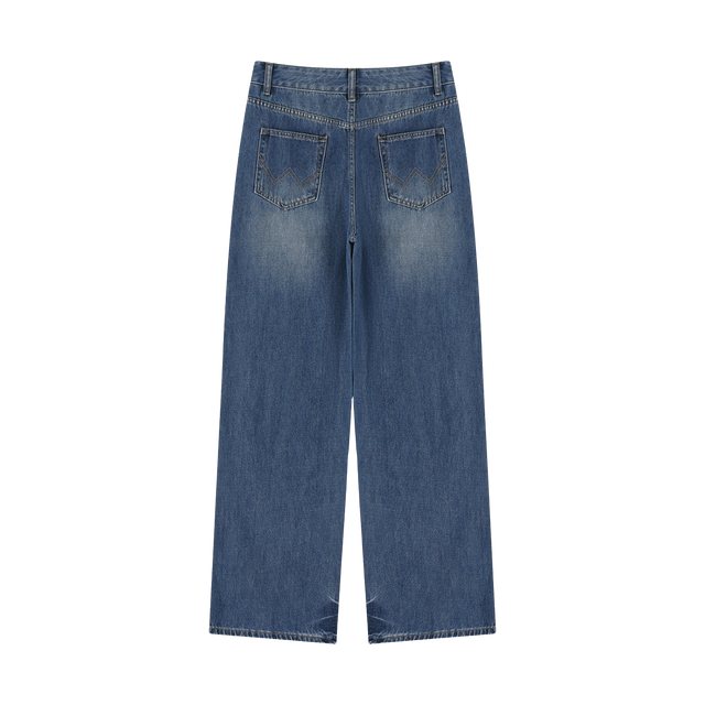 Women’s Vintage Fade Wide Denim Jeans