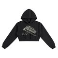 3-WHEEL-MOTION Cropped Hoodie