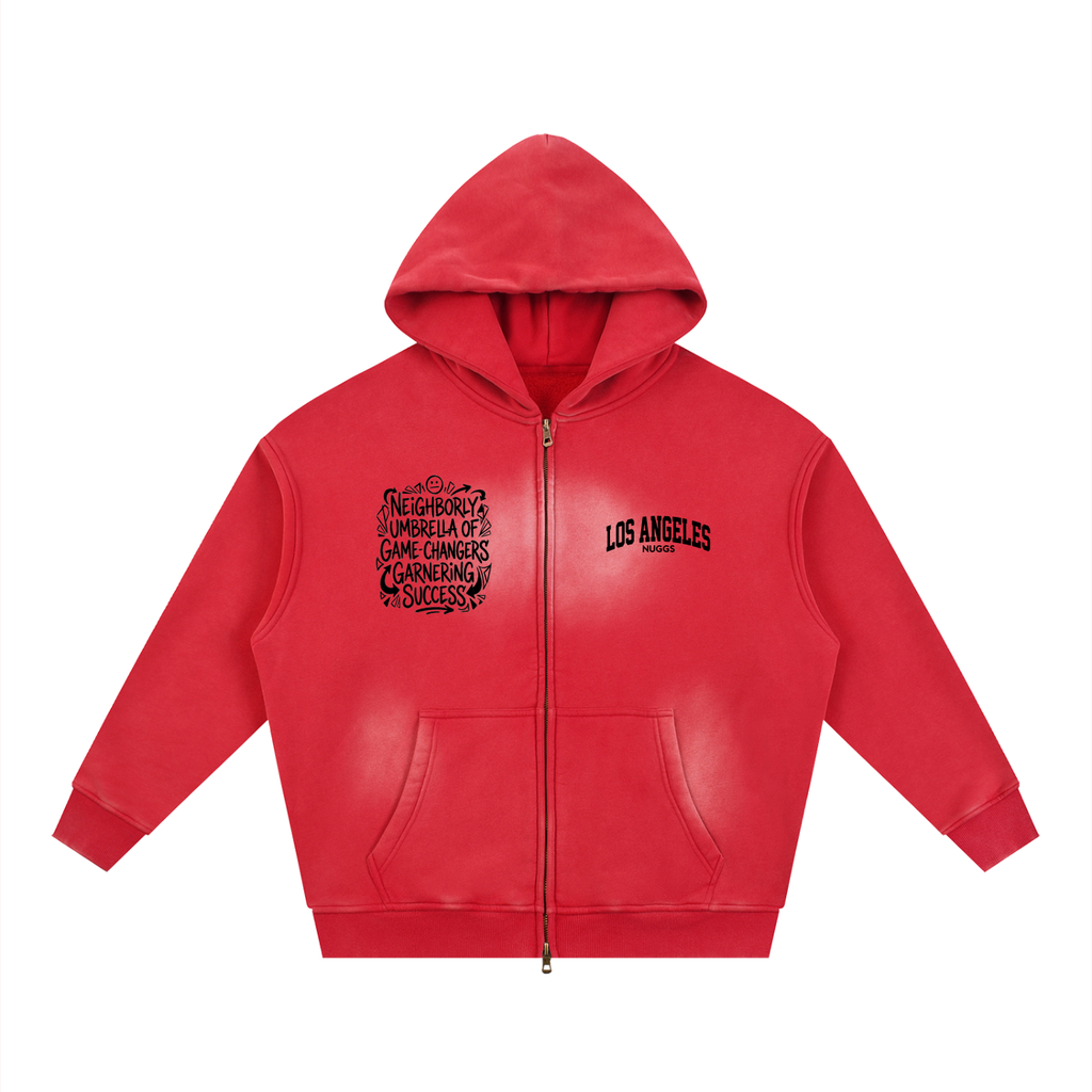 LA NUGGS Sunfade Zipper Hoodie