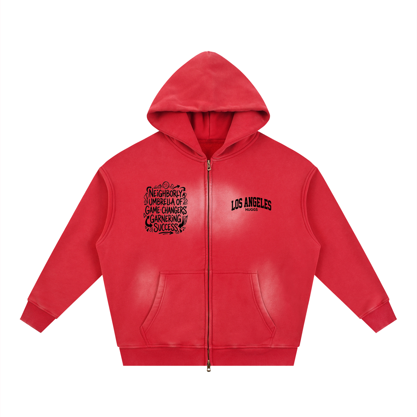 LA NUGGS Sunfade Zipper Hoodie