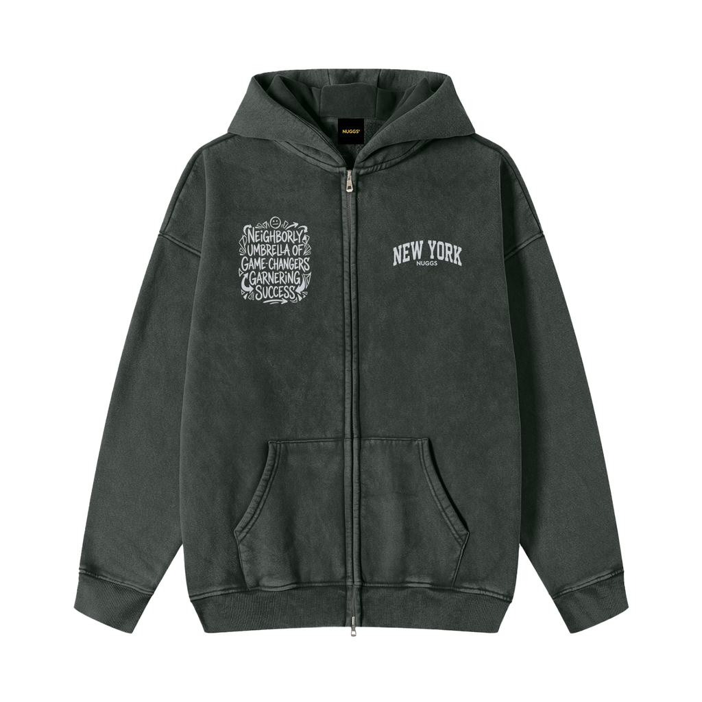 NYC NUGGS Vintage Zipper Hoodie