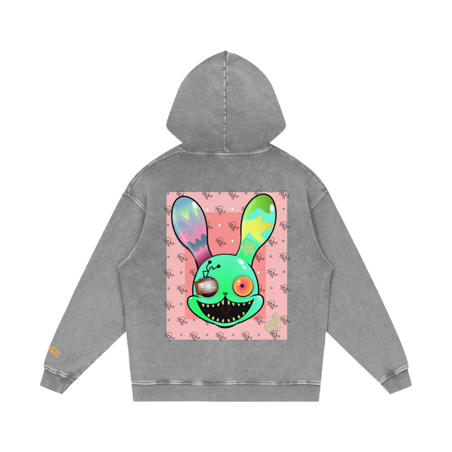 Aquarius Bunny Snow Washed Hoodie