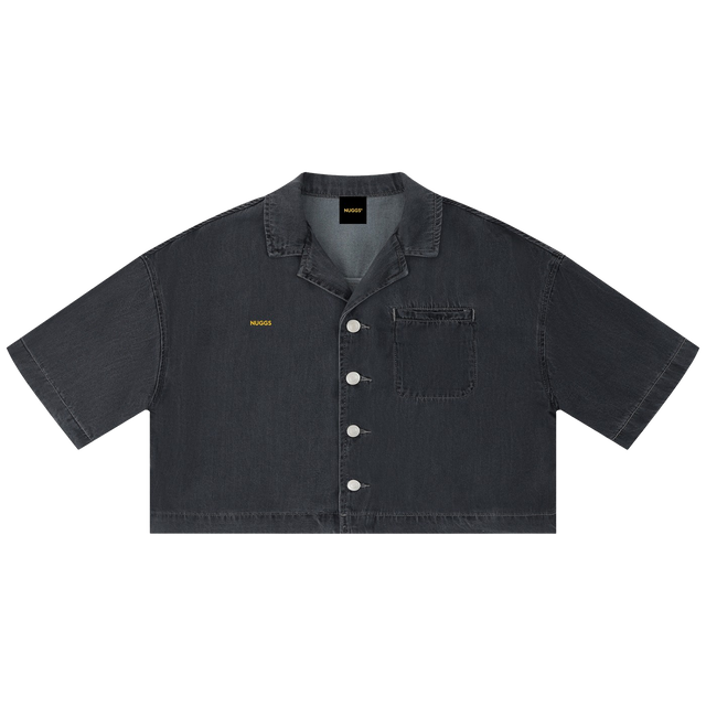 Women's Vintage Boxy Cropped Shirt