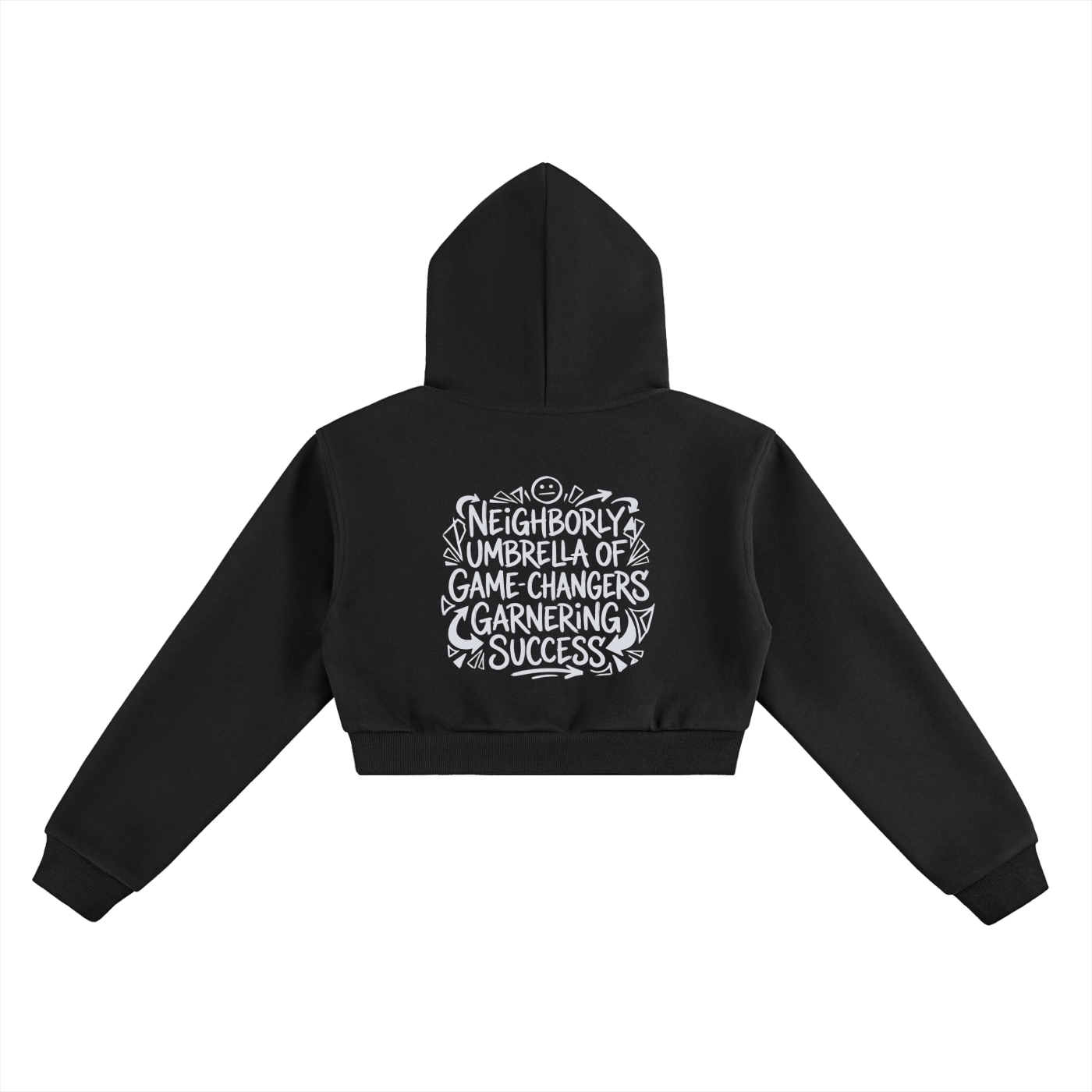 3-WHEEL-MOTION Cropped Hoodie