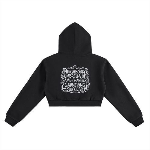 3-WHEEL-MOTION Cropped Hoodie