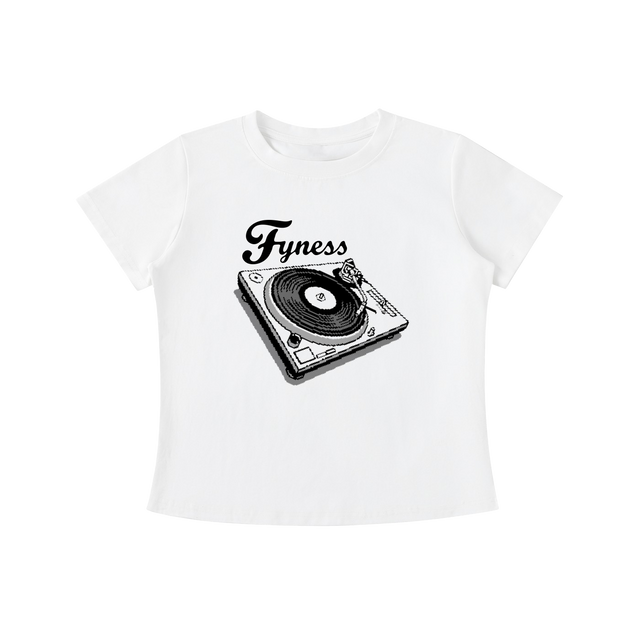 Women's Fyness Turntable Vintage Wash Slim Fit Tee