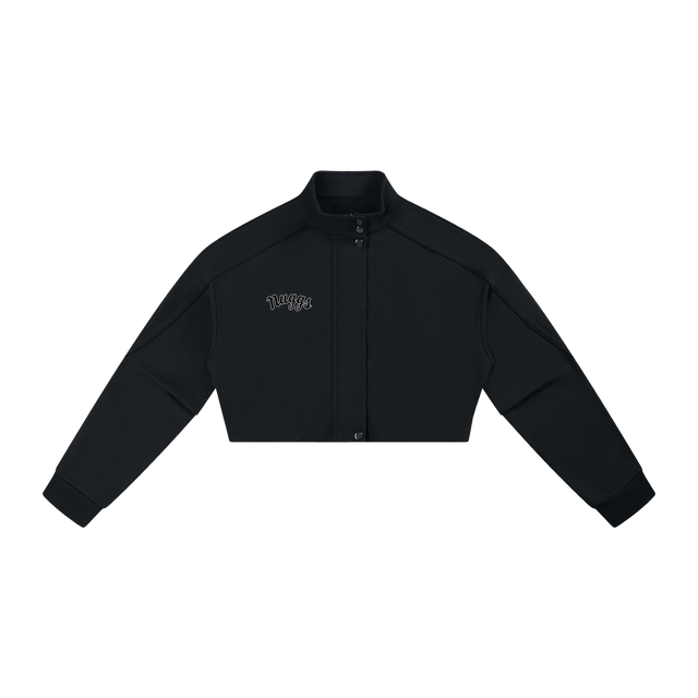 Women's Cropped Button Jacket