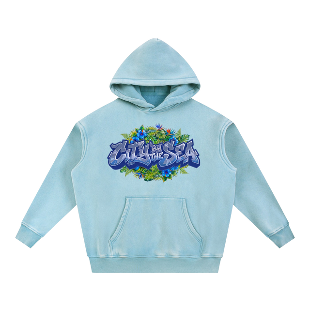 CITY BY THE SEA Faded Hoodie