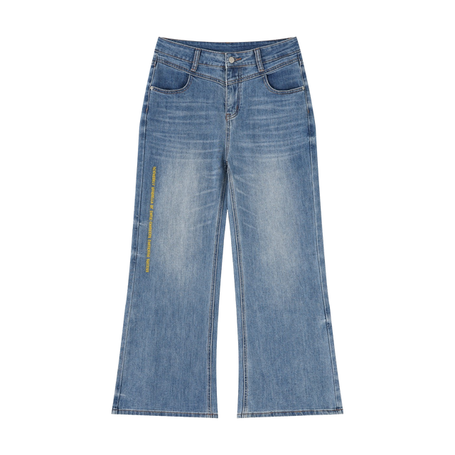 Women’s Washed Wide Denim Jeans