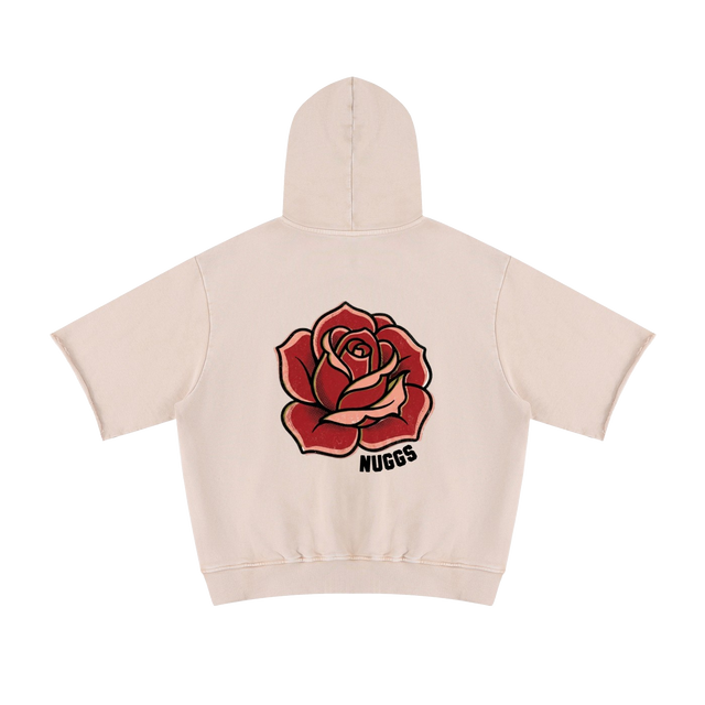 Rose Mineral Short Sleeve Hoodie