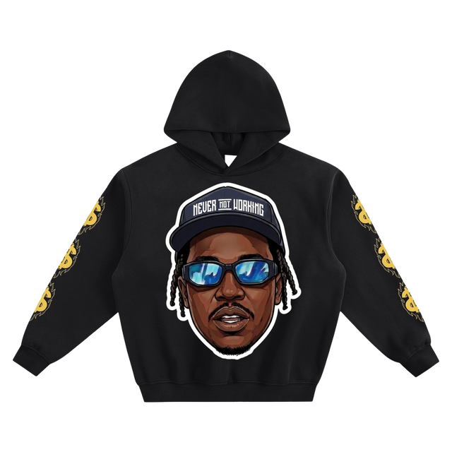 YUNG LA x NEVER NOT WORKING Box Hoodie