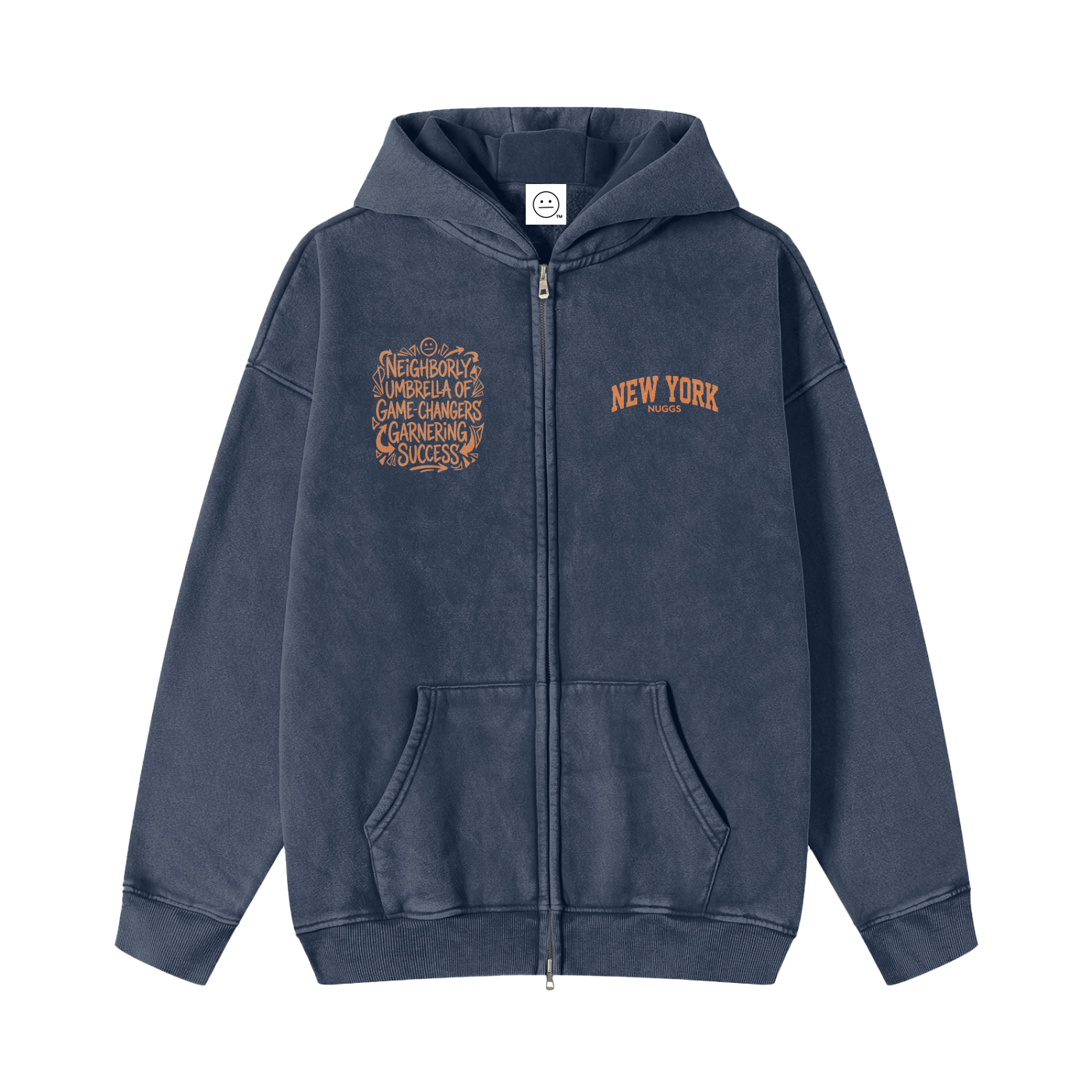 NYC NUGGS Vintage Zipper Hoodie