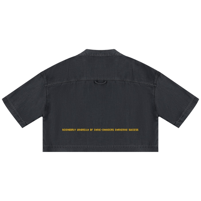 Women's Vintage Boxy Cropped Shirt