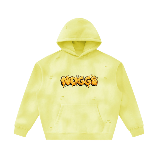 NUGGS Drip Sunfade Frayed Hoodie