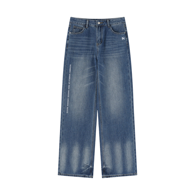 Women’s Vintage Fade Wide Denim Jeans