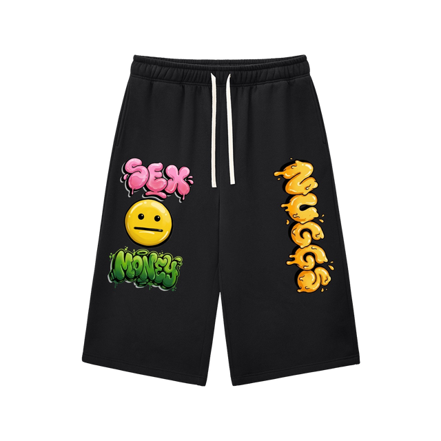 SEX MONEY NUGGS Three-Quarter Sweatpants