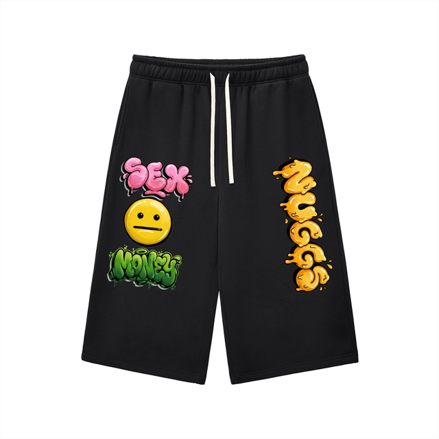 SEX MONEY NUGGS Three-Quarter Sweatpants