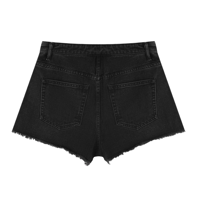 SEX MONEY NUGGS High-Rise Denim Shorts