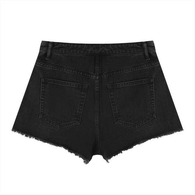SEX MONEY NUGGS High-Rise Denim Shorts