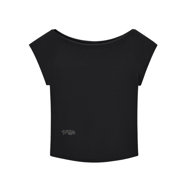 Wide Neck Baby Tee Shirt