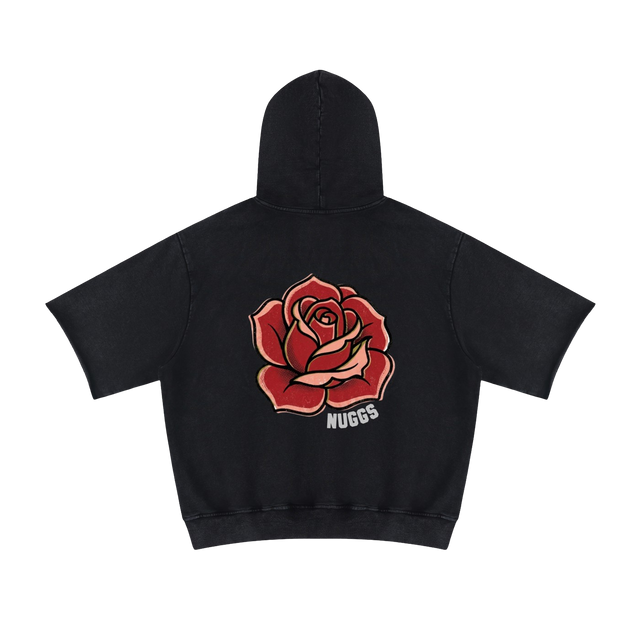 Rose Mineral Short Sleeve Hoodie